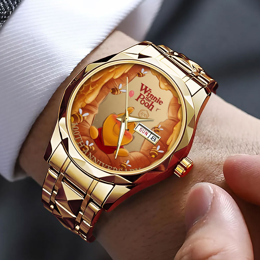 Winnie-the-Pooh 100th Anniversary Alloy Luxury Quartz Watch – TMTHU6021