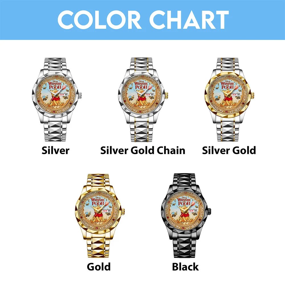 Winnie-the-Pooh 100th Anniversary Alloy Luxury Quartz Watch – TMTHU9064