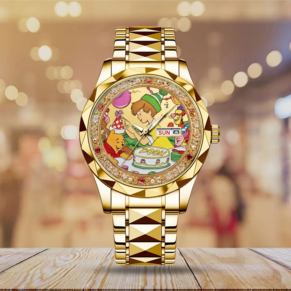 Winnie-the-Pooh 100th Anniversary Alloy Luxury Quartz Watch – TMTHU9125