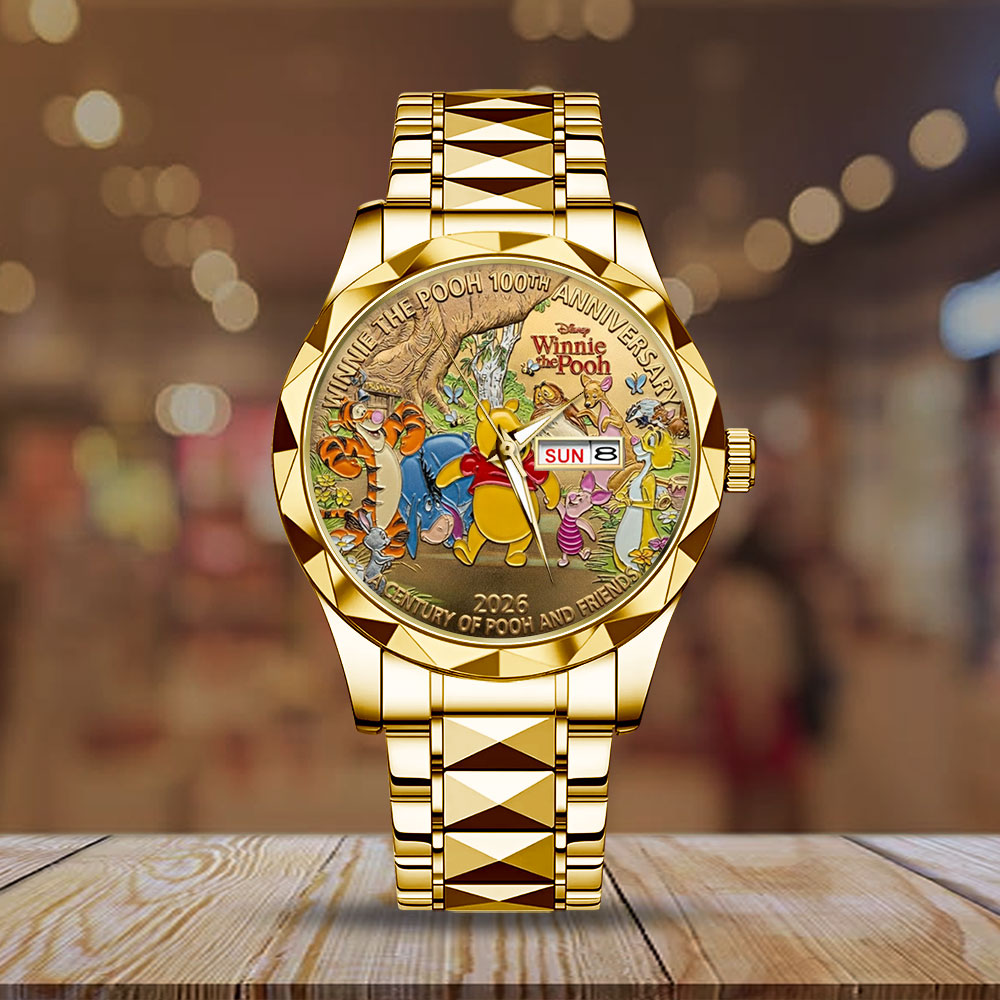 Winnie-the-Pooh 100th Anniversary Alloy Luxury Quartz Watch – TMTHU4513