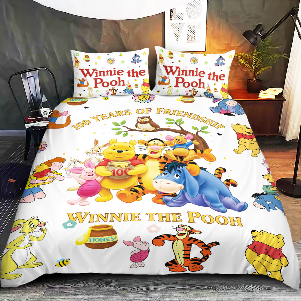 Winnie-the-Pooh 100th Anniversary 3-Piece Duvet Bedding Set – TMTHU5998