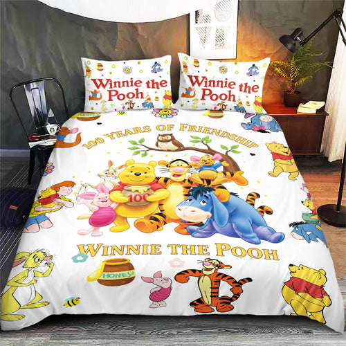 Winnie-the-Pooh 100th Anniversary 3-Piece Duvet Bedding Set – TMTHU5998