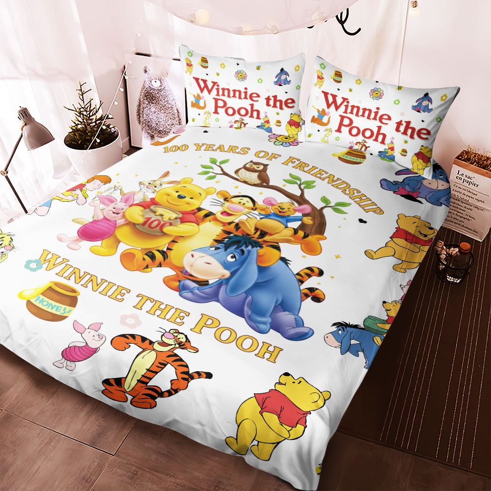 Winnie-the-Pooh 100th Anniversary 3-Piece Duvet Bedding Set – TMTHU5998