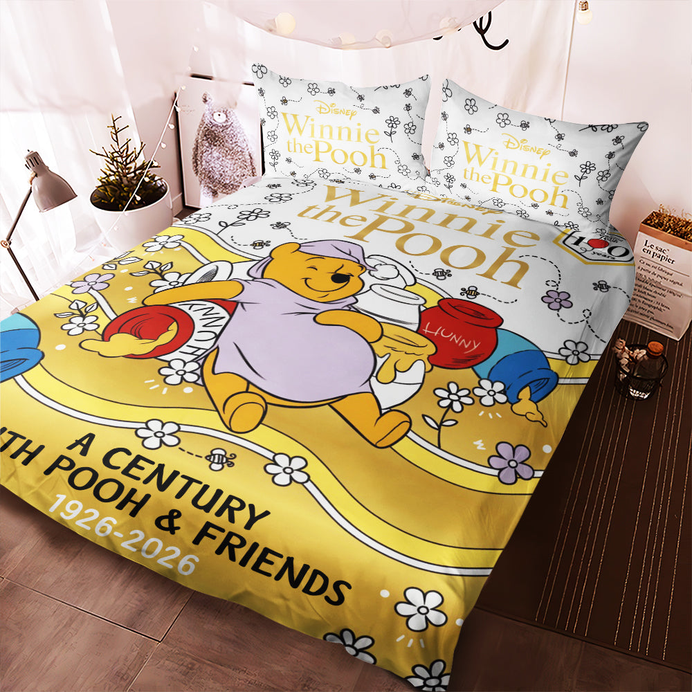 Winnie-the-Pooh 100th Anniversary 3-Piece Duvet Bedding Set – TMTHU6214