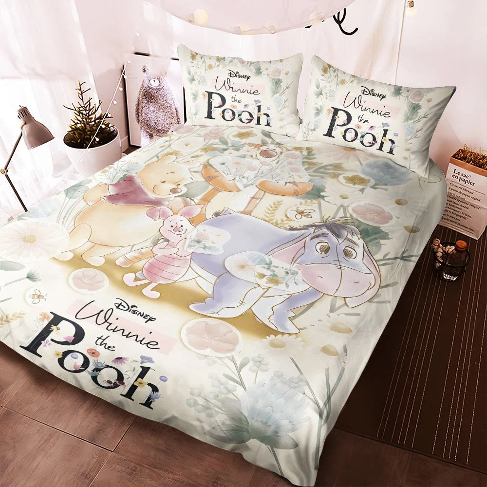 Winnie-the-Pooh 100th Anniversary 3-Piece Duvet Bedding Set – TMTHU9262
