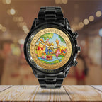 Winnie-the-Pooh 100th Anniversary Black Stainless Steel Watch – TMTHU4724