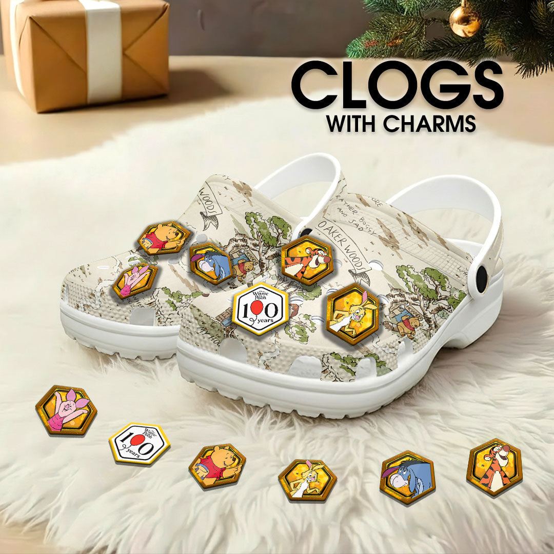 Winnie-the-Pooh 100th Anniversary Custom Clogs – TANTN21796