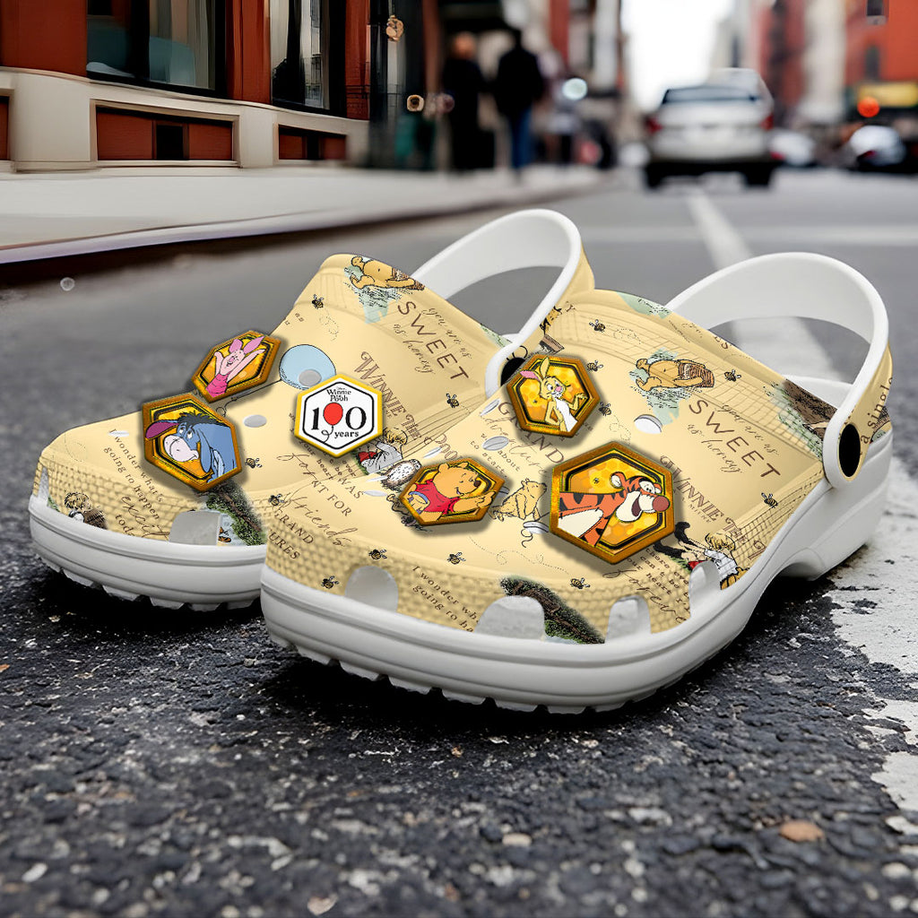 Winnie-the-Pooh 100th Anniversary Custom Clogs – TANTN21797