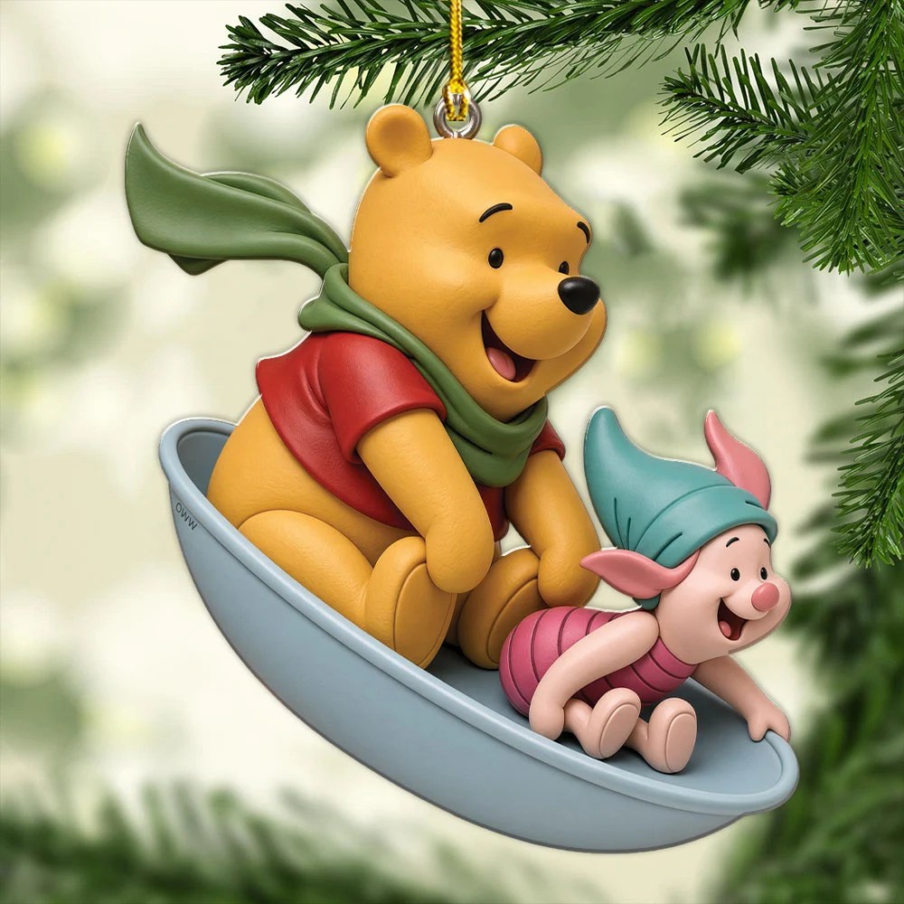 Winnie-the-Pooh 100th Anniversary Custom Shape 2-side Printed Acrylic Ornament – TMTHU9164