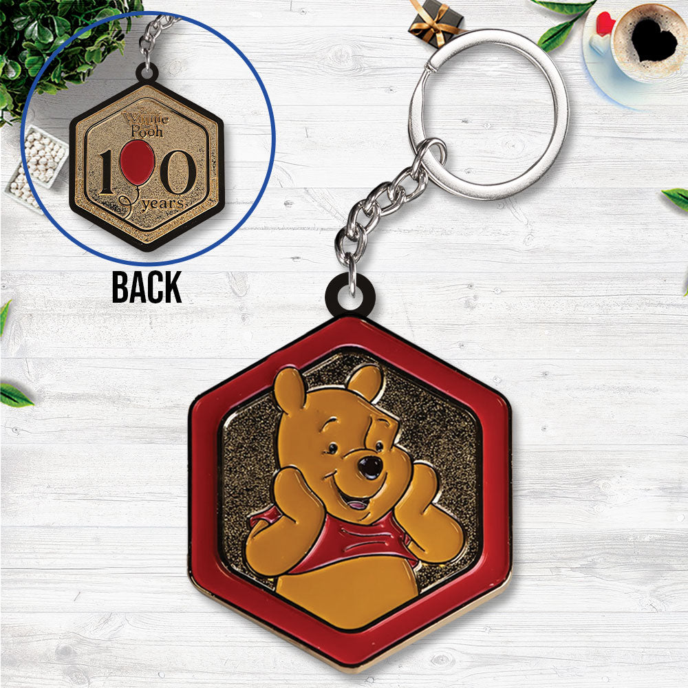 Winnie-the-Pooh 100th Anniversary Custom Shape 2-sided Keychain – TANTN21823