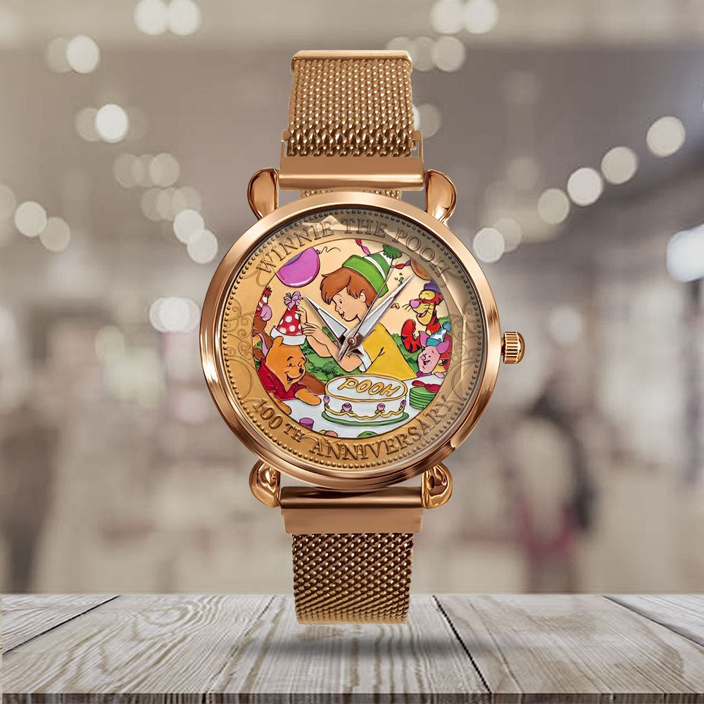 Winnie-the-Pooh 100th Anniversary Mesh Strap Quartz Watch – TMTHU4873