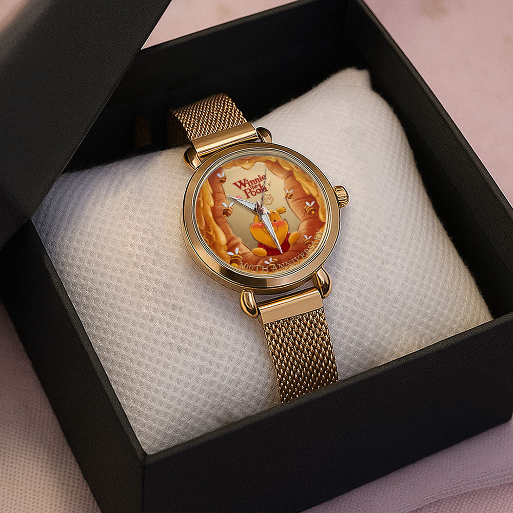 Winnie-the-Pooh 100th Anniversary Mesh Strap Quartz Watch – TMTHU6022