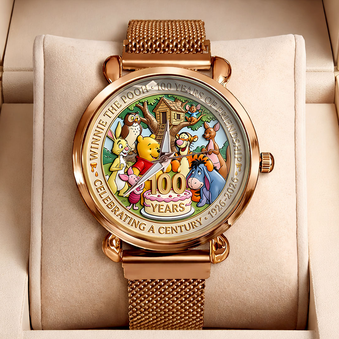 Winnie-the-Pooh 100th Anniversary Mesh Strap Quartz Watch – HOATT16479