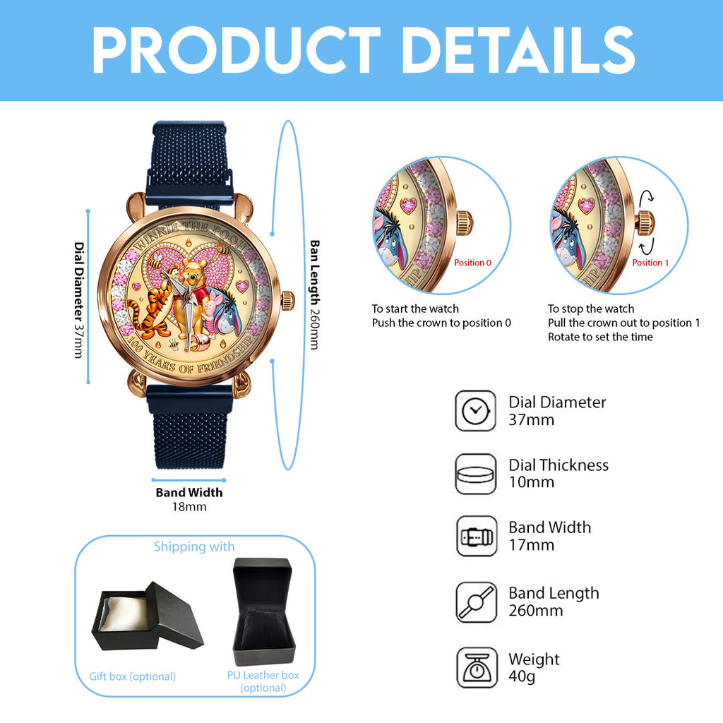 Winnie-the-Pooh 100th Anniversary Mesh Strap Quartz Watch – HOATT16677