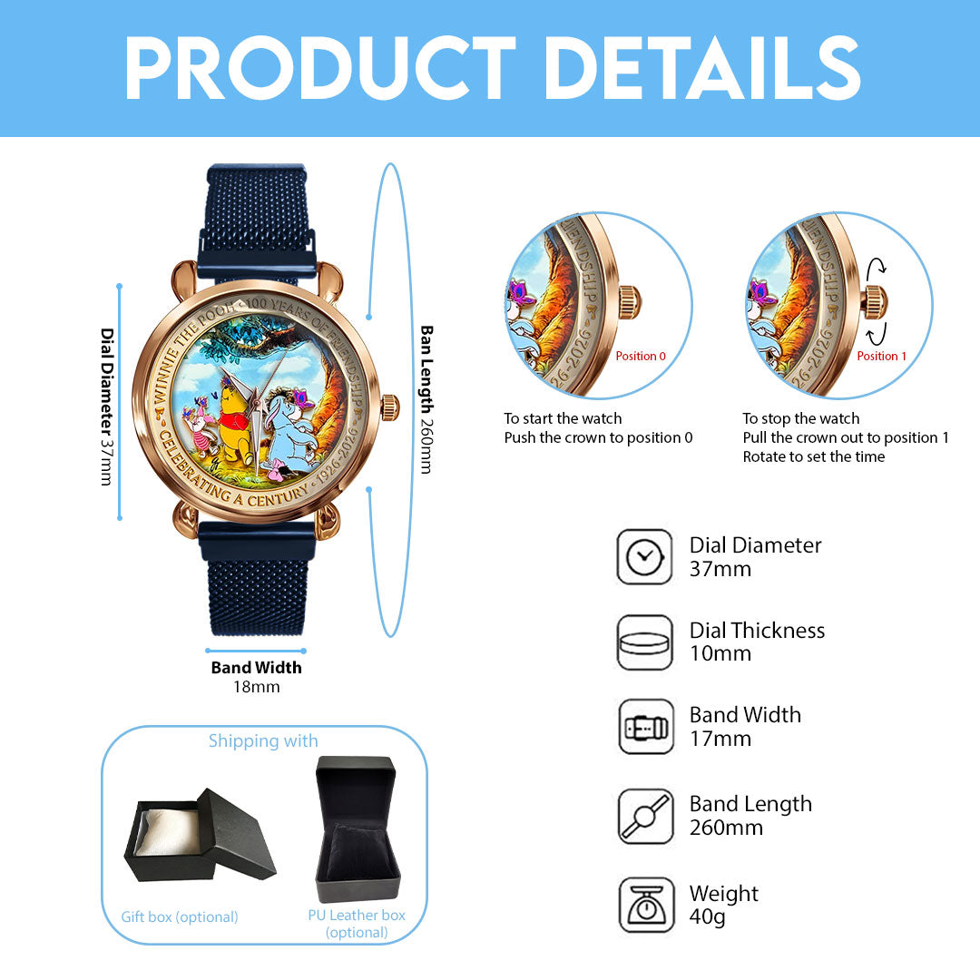 Winnie-the-Pooh 100th Anniversary Mesh Strap Quartz Watch – HOATT16933