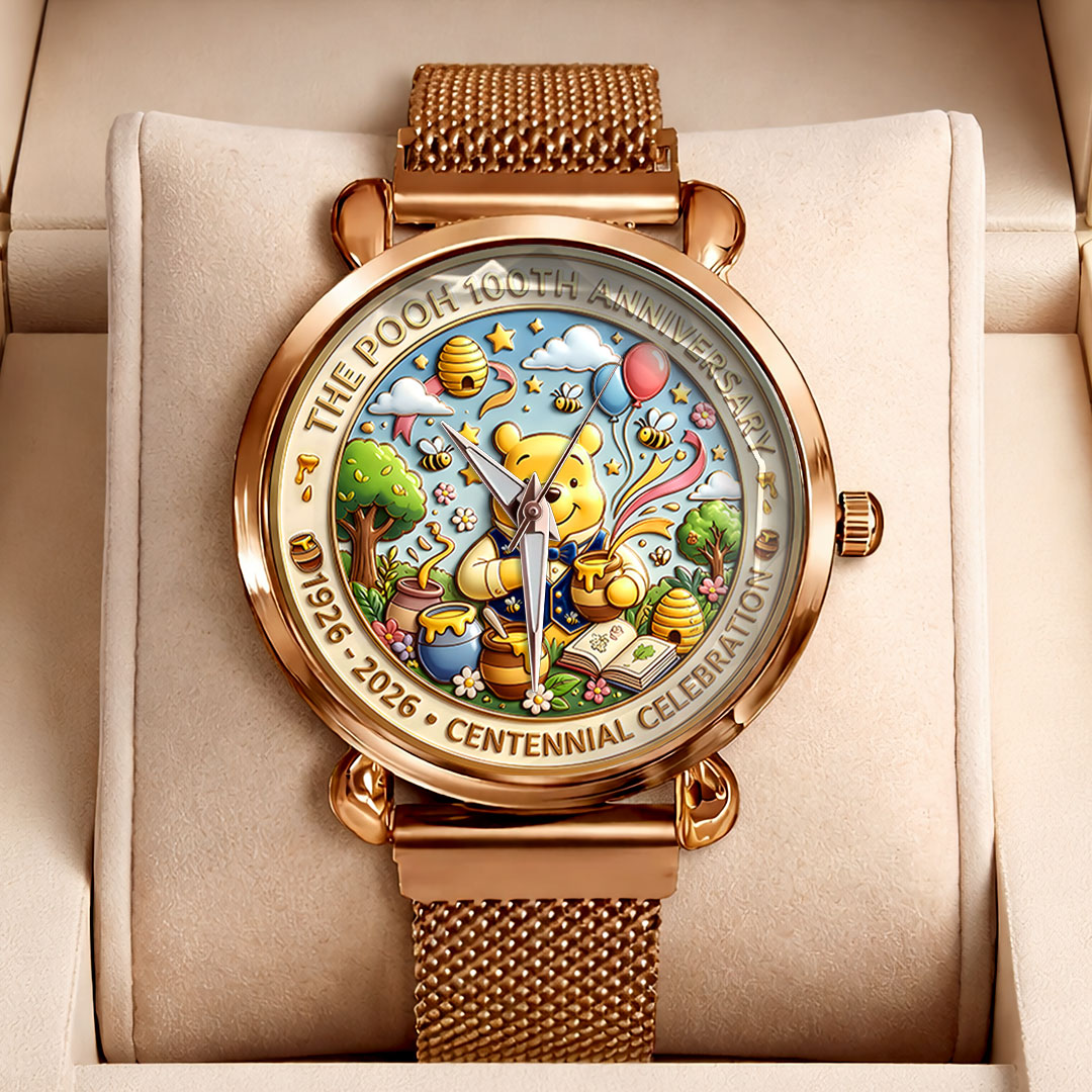 Winnie-the-Pooh 100th Anniversary Mesh Strap Quartz Watch – HOATT16817