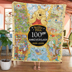 Winnie-the-Pooh 100th Anniversary Quilt Blanket – TMTHU3779