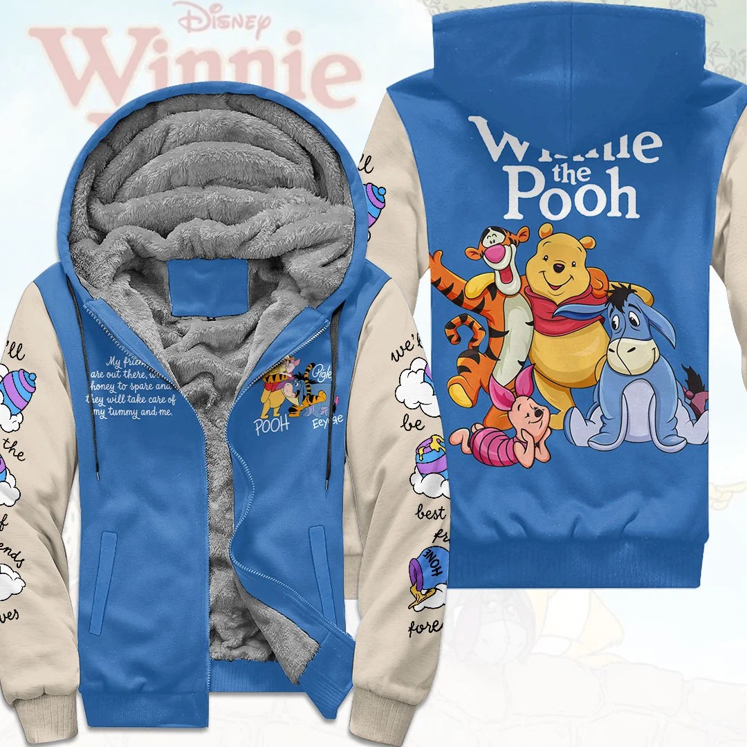 Winnie-the-Pooh 3D Fleece Zip Hoodie – HOATT21053