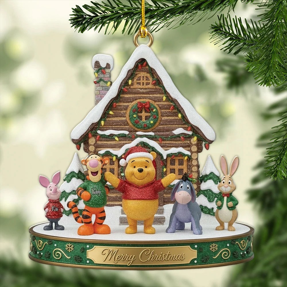 Winnie-the-Pooh Custom Shape 2-side Printed Acrylic Ornament – MAITM15365