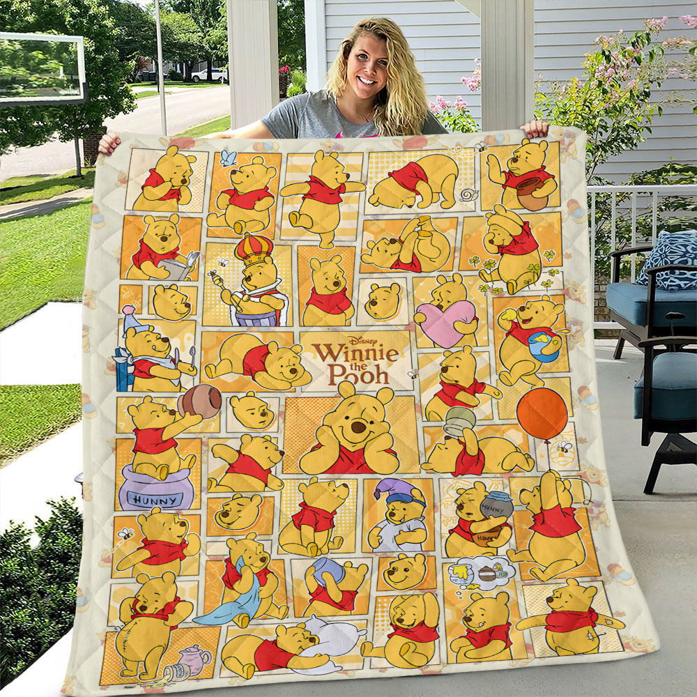 Winnie-the-Pooh Quilt Blanket – TMTHU5370