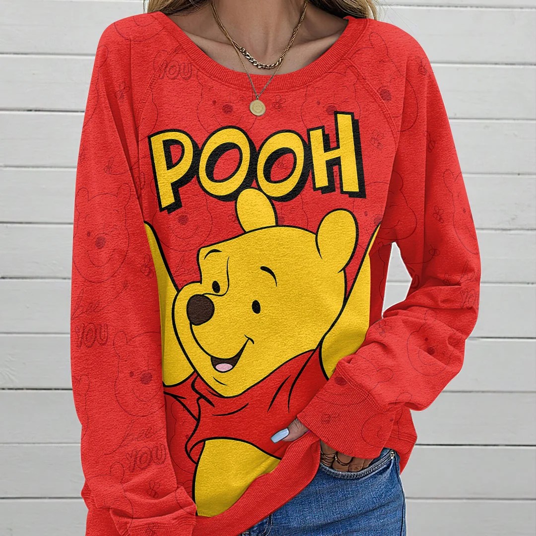 Winnie-the-Pooh Round Neck Raglan Sleeve Sweatshirt – HOATT21050