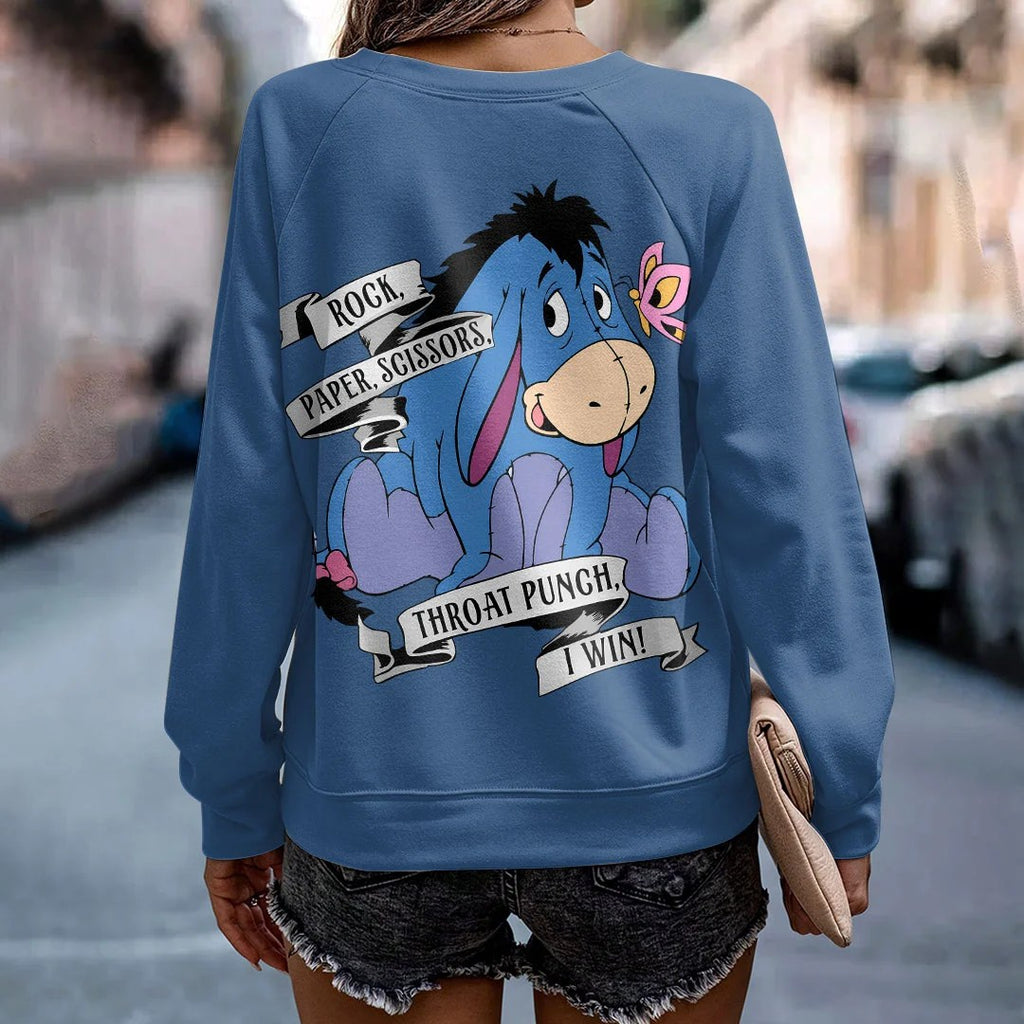 Winnie-the-Pooh x Eeyore Round Neck Raglan Sleeve Sweatshirt – HOATT20761