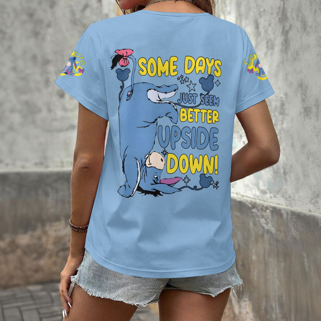 Winnie-the-Pooh x Eeyore 3D Women's V-Neck T-Shirt – HOATT17153
