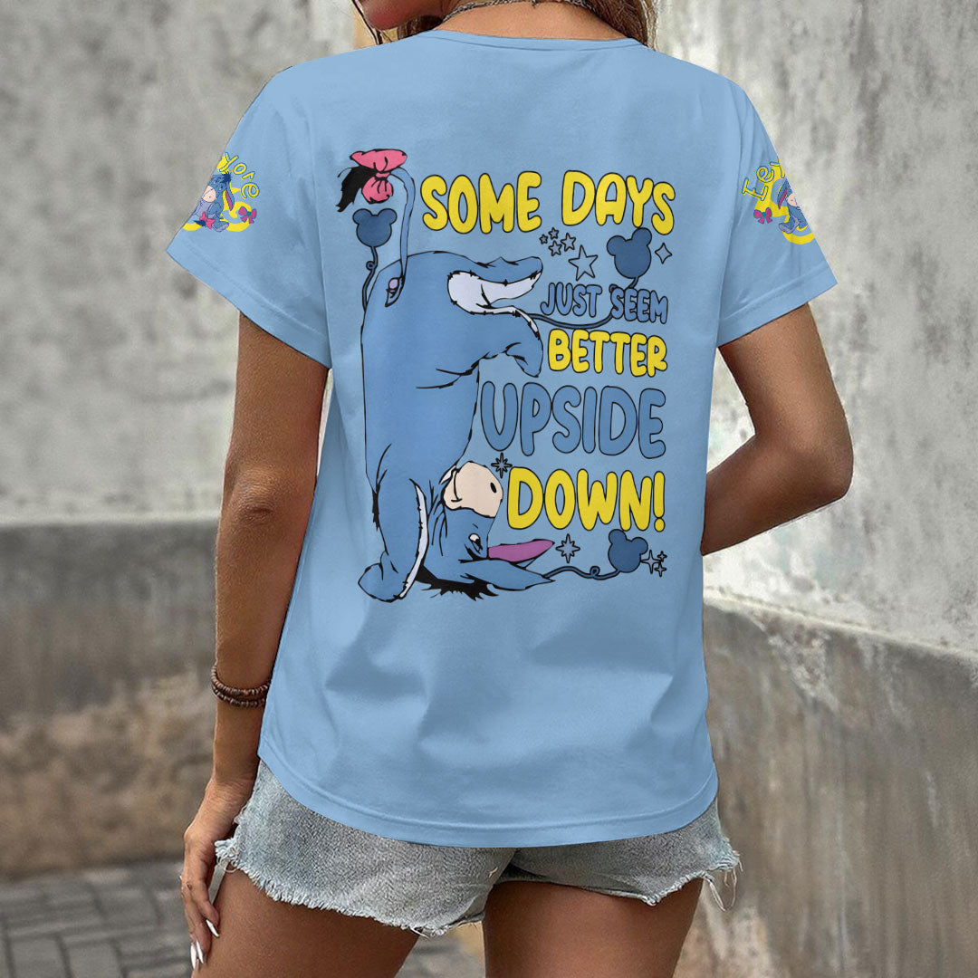 Winnie-the-Pooh x Eeyore 3D Women's V-Neck T-Shirt – HOATT17153