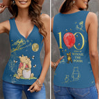 Winnie-the-Pooh 100th Anniversary Women V-Neck Ribbed Tank Top – HOATT15955