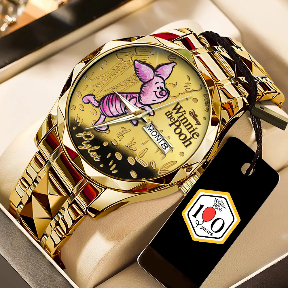Winnie-the-Pooh x Piglet 100th Anniversary Alloy Luxury Quartz Watch – TANTN20812