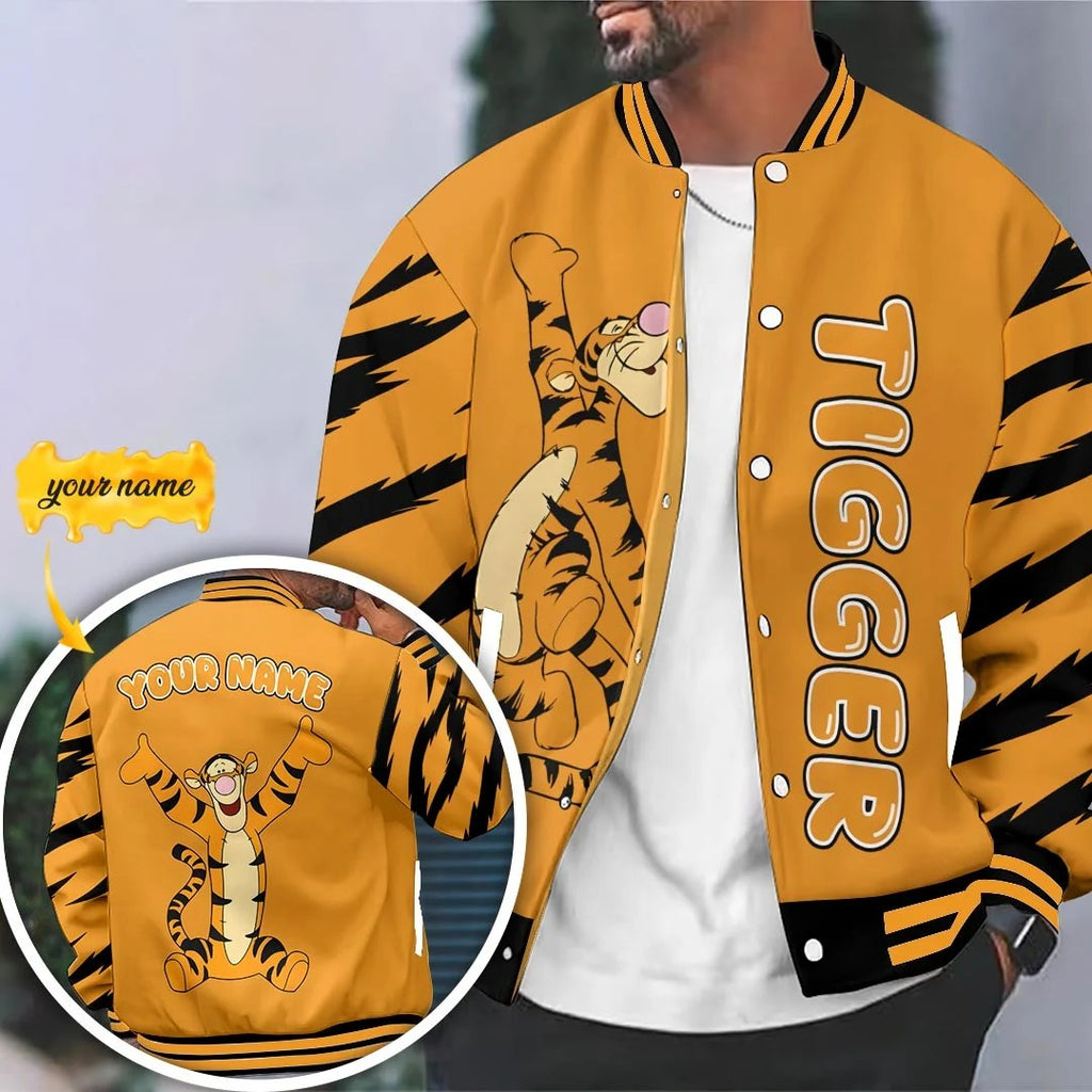 Personalized Winnie-the-Pooh x Tigger Varsity Jacket – HOATT20873