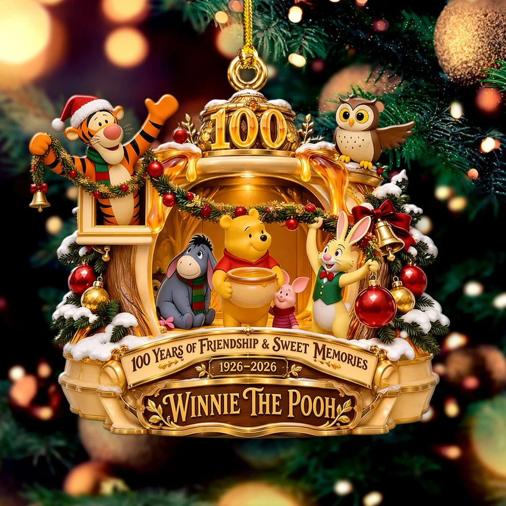 Winnie-the-Pooh Custom Shape 2-side Printed Acrylic Ornament – HOATT21406