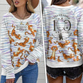 Winnie-the-Pooh x Tigger 100th Anniversary Round Neck Raglan Sleeve Sweatshirt – GNE7834