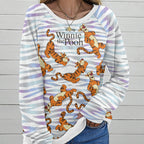 Winnie-the-Pooh x Tigger 100th Anniversary Round Neck Raglan Sleeve Sweatshirt – GNE7834