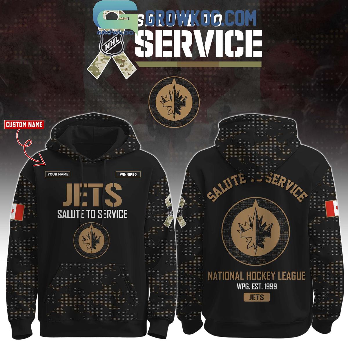 Winnipeg Jets Salute To Service Veterans Day Hoodie Shirt