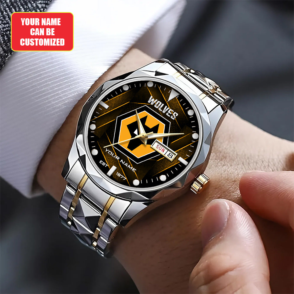 Personalized Wolverhampton Wanderers FC Alloy Luxury Quartz Watch – TANTN20264