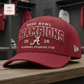 Alabama Crimson Tide 2026 Rose Bowl Champions Premium Commemorative Baseball Cap