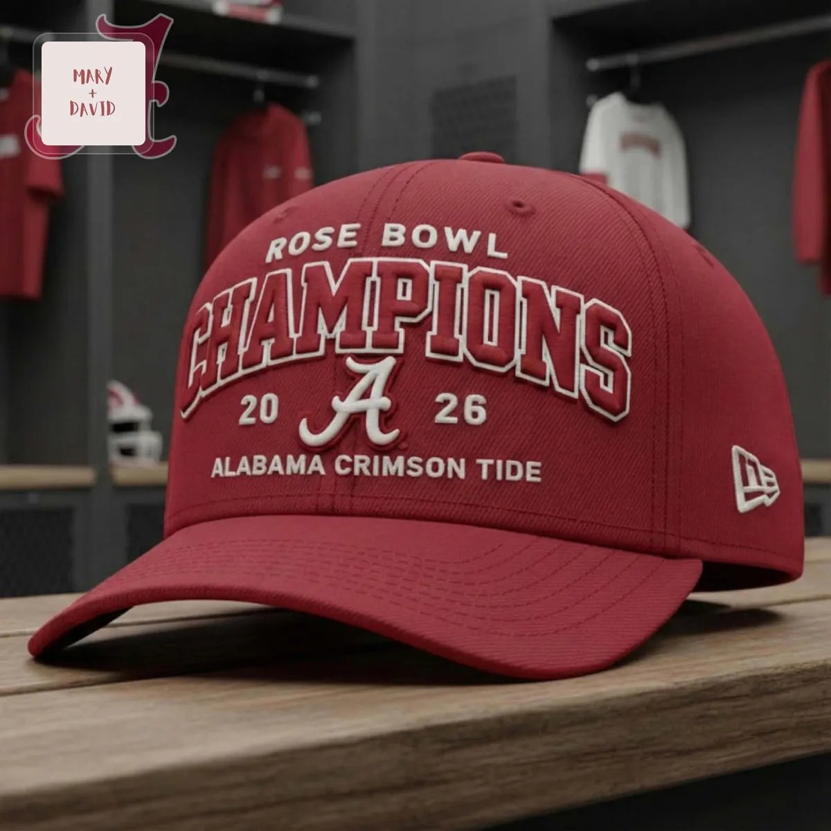 Alabama Crimson Tide 2026 Rose Bowl Champions Premium Commemorative Baseball Cap