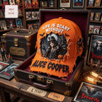 Alice Cooper Life Is Scary Without Distressed Gothic Rock Baseball Cap