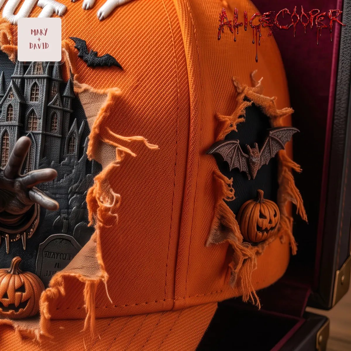 Alice Cooper Life Is Scary Without Distressed Gothic Rock Baseball Cap