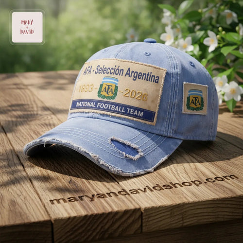 Argentina National Football Team AFA 1893-2026 Distressed Baseball Cap