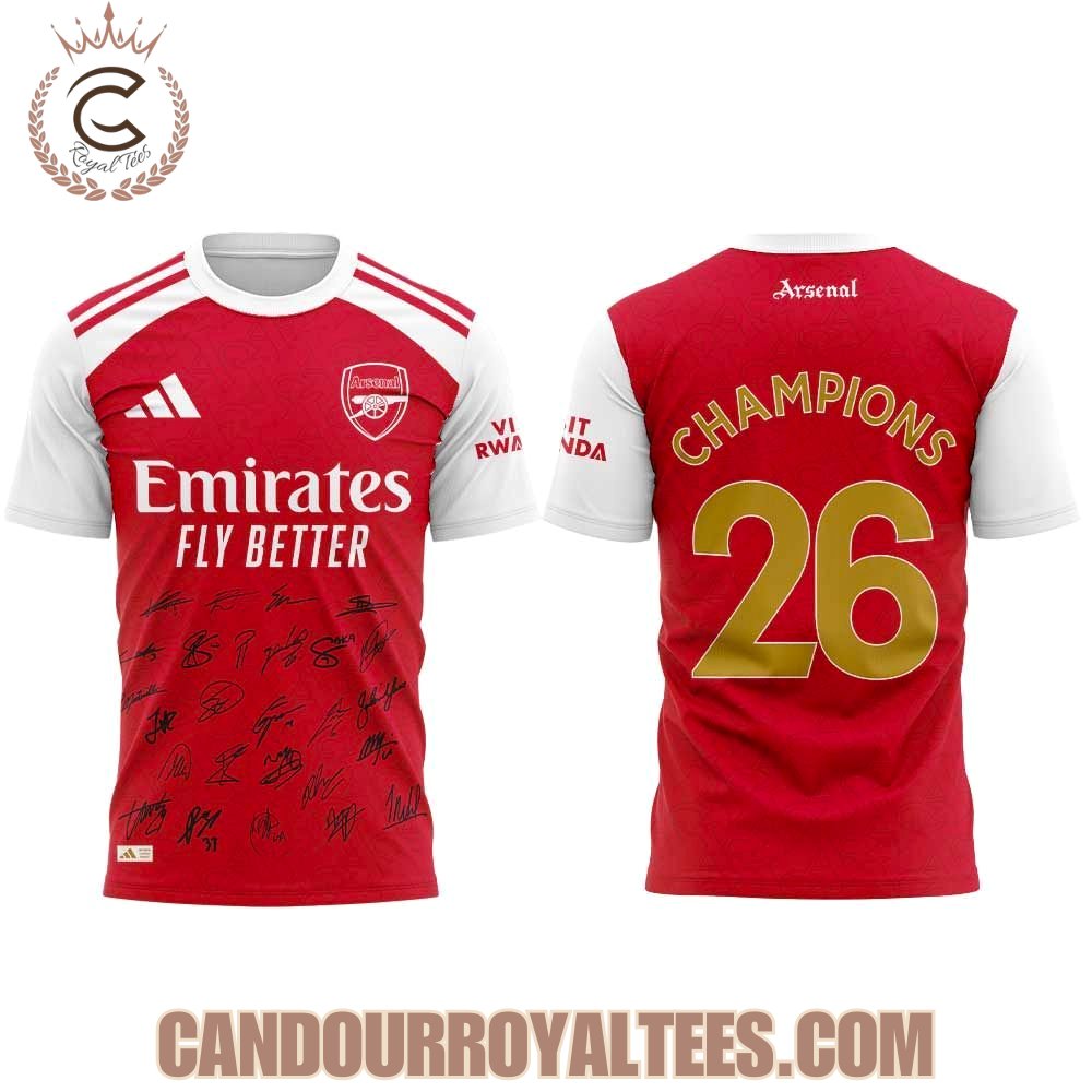 Arsenal Champions League 2026 Champions Tshirt, Hoodie