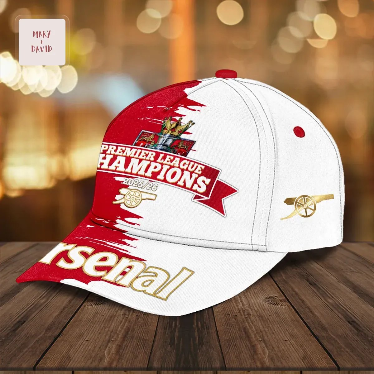 Arsenal FC Premier League Champions 2025/26 Commemorative Classic Cap