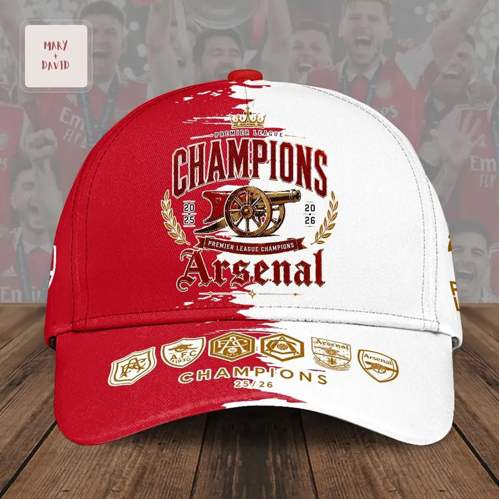Arsenal FC Premier League Champions 25/26 Season Classic Cap