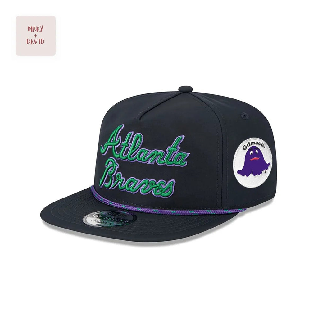 Atlanta Braves x Big League Chew Black Flat Brim Snapback Cap