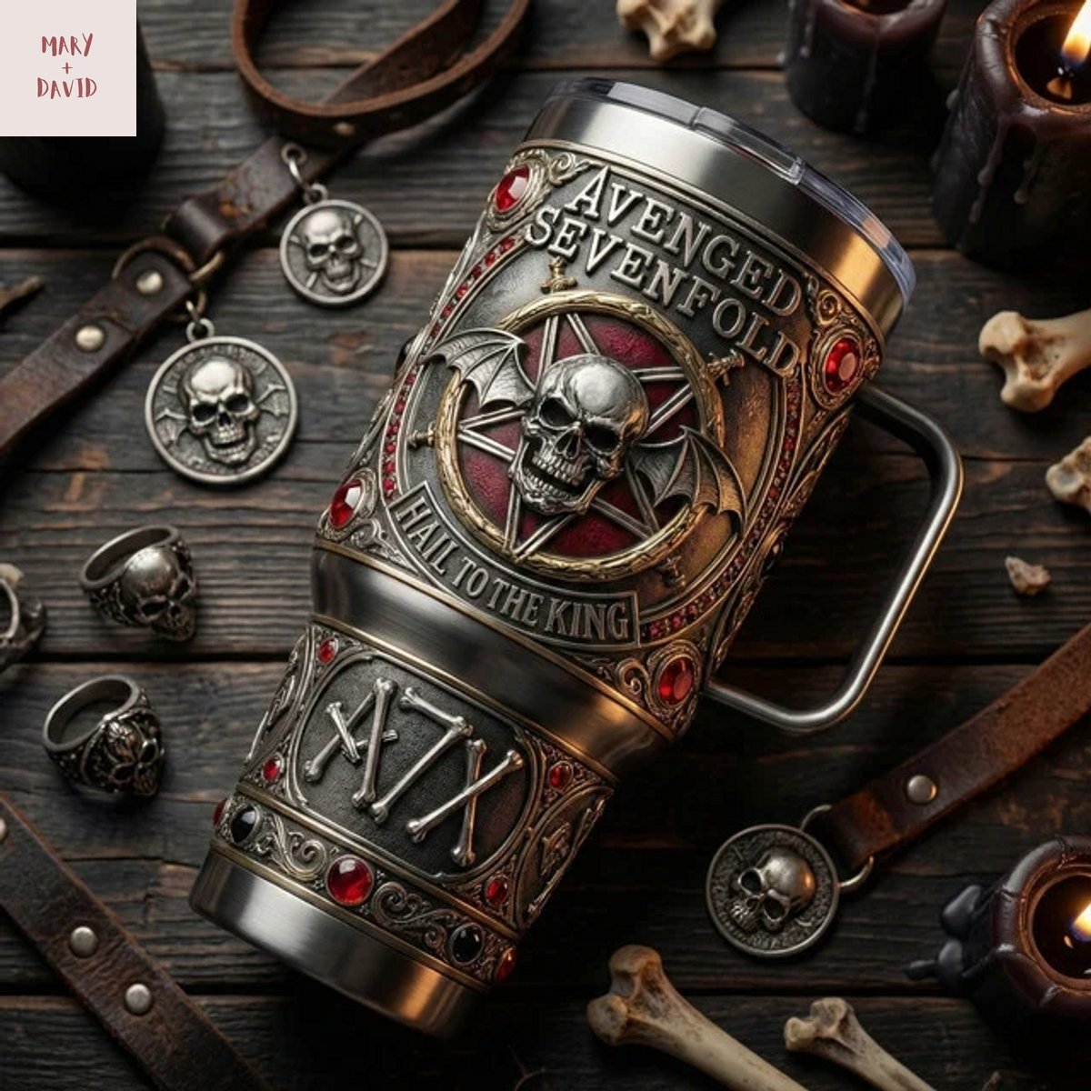 Avenged Sevenfold Nightmare Hail To The King Tumbler