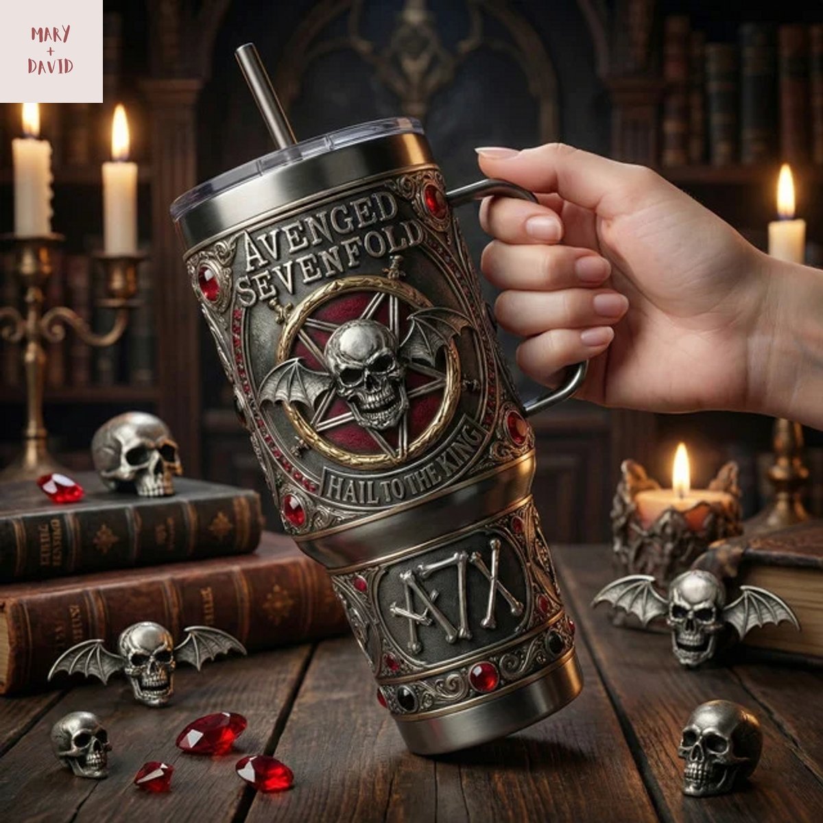 Avenged Sevenfold Nightmare Hail To The King Tumbler