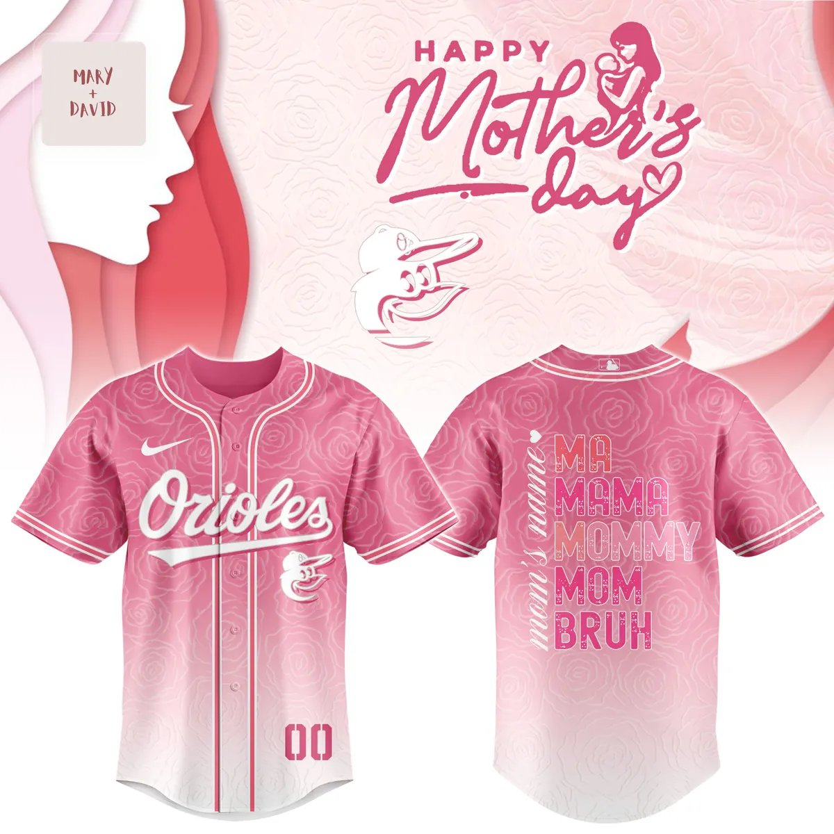 Baltimore Orioles Mother’s Day Pink Fan Baseball Jersey