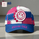 Blink-182 Smiley Logo Patchwork Design Baseball Cap