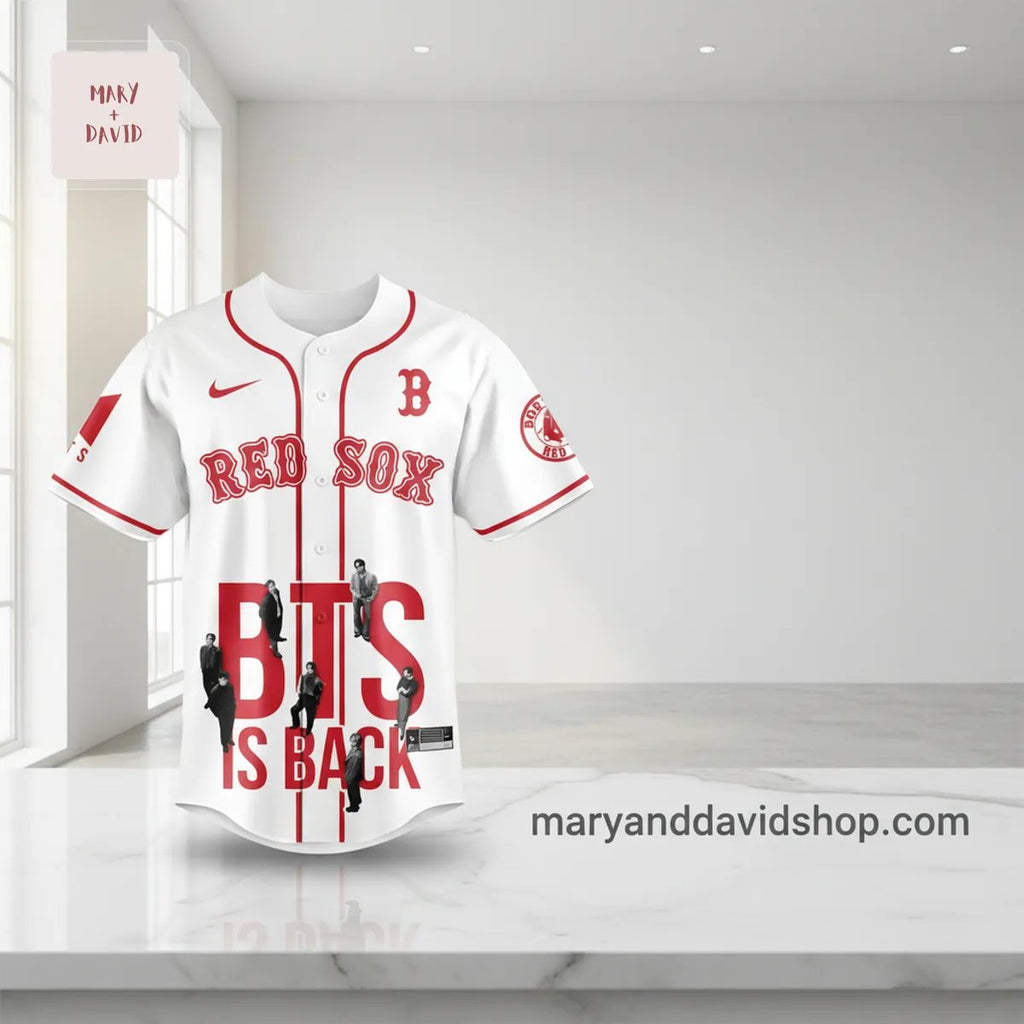 Boston Red Sox BTS ‘SWIM’ K-Pop Baseball Jersey